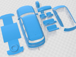 Nissan Patrol Y62 2019 Printable Car 3D Print Model