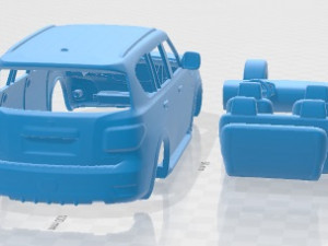 Nissan Patrol Y62 2019 Printable Car 3D Print Model