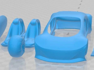 Mercedes Benz Vision Avtr 2020 Printable Car Modelo de Impressão 3D