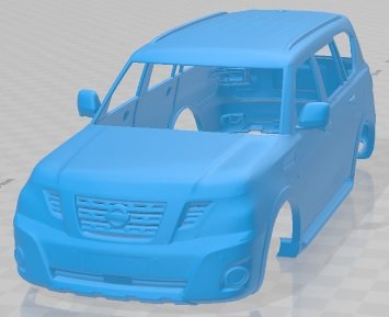 Nissan Patrol Y62 2019 Printable Body Car 3D in 3DExport