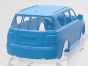 Nissan Patrol Y62 2019 Printable Body Car 3D-printmodel