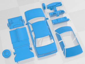 Renault 21 Manager 1989 Printable Car 3D Print Model