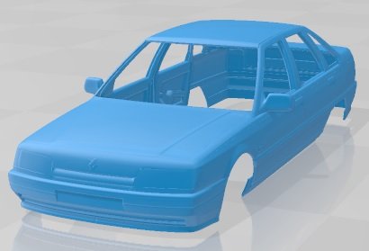 Renault 21 Manager 1989 Printable Body Car 3D-Druckmodell .c4d .max .obj .3ds .fbx .stl .blend 