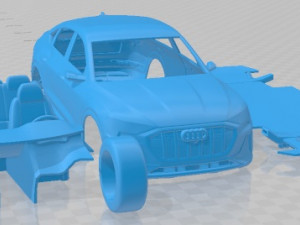 Audi E-Tron S Sportback 2021 Printable Car 3D 프린트 모델