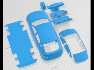 Audi E-Tron S Sportback 2021 Printable Car 3D 프린트 모델