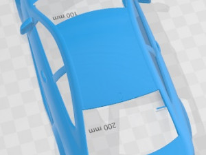 Mercedes Benz C63 AMG Black Series 2012 Printable Body Car 3D 打印模型