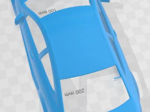 Mercedes Benz C63 AMG Black Series 2012 Printable Body Car 3D Print Model