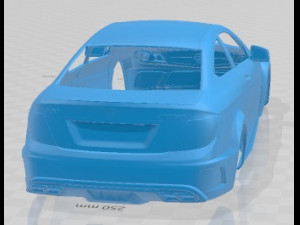 Mercedes Benz C63 AMG Black Series 2012 Printable Body Car 3D 打印模型
