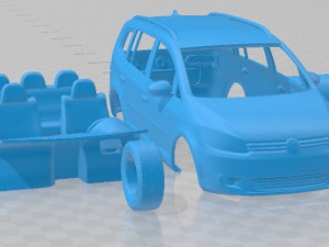 Volkswagen Touran 2011 Printable Car 3D 프린트 모델