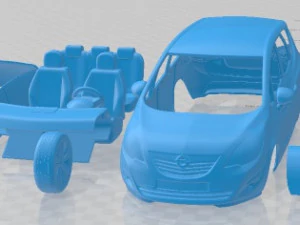 Opel Meriva 2011 Printable Car 3D Print Model