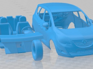 Opel Meriva 2011 Printable Car 3D Baskı Modeli