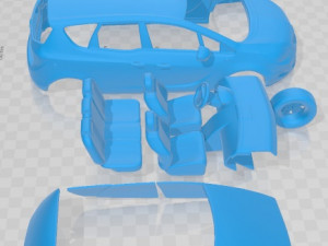 Opel Meriva 2011 Printable Car 3D Baskı Modeli