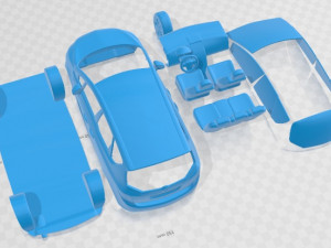 Opel Meriva 2011 Printable Car 3D Baskı Modeli