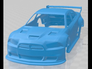 Dodge Charger 2012 Restyling Printable Body Car Modelo de impresión 3D