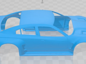 Dodge Charger 2012 Restyling Printable Body Car Modelo de impresión 3D