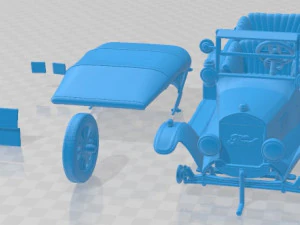 Model T 4door Tourer 1924 Printable Car 3D Print Model