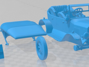 Model T 4door Tourer 1924 Printable Car Modelo de impresión 3D