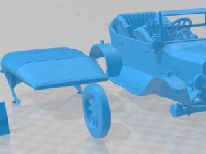Model T 4door Tourer 1924 Printable Car 3D Print Model