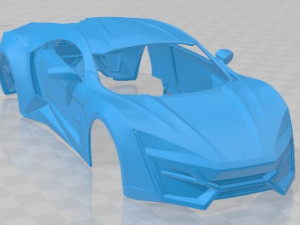Lykan Hypersport 2012 Printable Body Car 3D Принт Модель