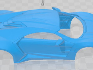 Lykan Hypersport 2012 Printable Body Car 3D Принт Модель