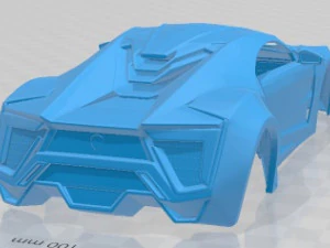 Lykan Hypersport 2012 Printable Body Car 3D Print Model