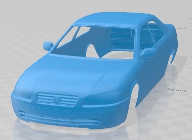 Toyota Camry 1997 Printable Body Car Modello di stampa 3D .c4d .max .obj .3ds .fbx .stl .blend