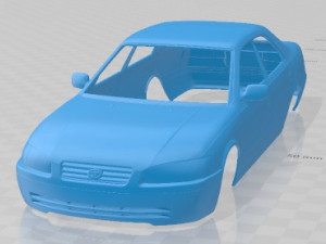 Toyota Camry 1997 Printable Body Car Modelo de impresión 3D