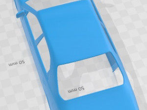 Toyota Camry 1997 Printable Body Car Modello di stampa 3D