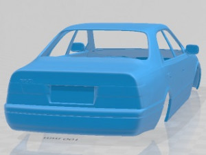 Toyota Camry 1997 Printable Body Car Modello di stampa 3D