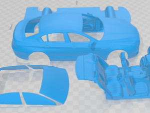 6 Series F06 Gran Coupe 2012 Printable Car 3D प्रिंट मॉडल