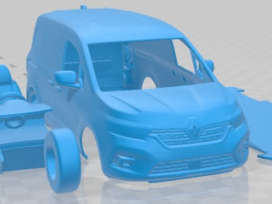 Renault Kangoo 2021 Printable Van Modelo de impresión 3D