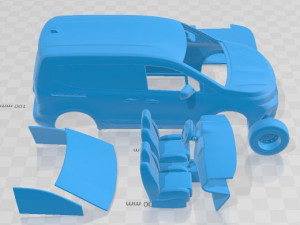 Renault Kangoo 2021 Printable Van Modelo de impresión 3D