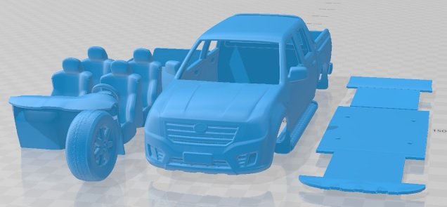 FAW Kun Cheng 2016 Printable Car Modelo de impresión 3D .c4d .max .obj .3ds .fbx .stl .blend 