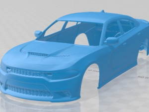 Dodge Charger SRT Hellcat 2019 Printable Body Car Modelo de impresión 3D