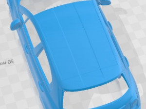 Fiat 500X Sport 2020 Printable Body Car Modelo de impresión 3D