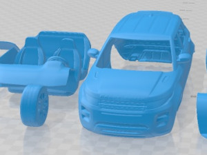Land Rover Range Rover Evoque 5 Doors 2012 Printable Car 3Dプリントモデル