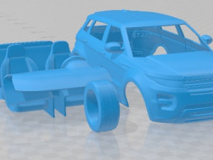 Land Rover Range Rover Evoque 5 Doors 2012 Printable Car Modelo de impresión 3D