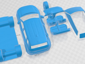 Land Rover Range Rover Evoque 5 Doors 2012 Printable Car Modelo de impresión 3D