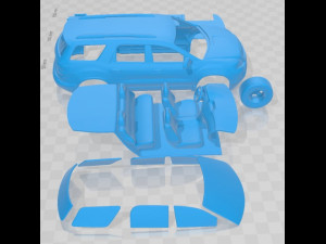 GMC Acadia 2011 Printable Car 3D प्रिंट मॉडल