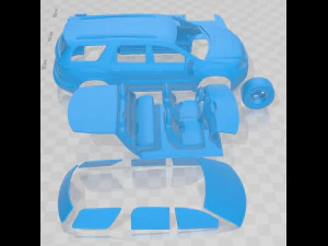 GMC Acadia 2011 Printable Car 3D Print Model