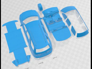 GMC Acadia 2011 Printable Car 3D Print Model