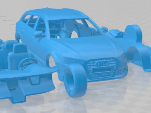 Coche Imprimible Audi A6 Avant 2012 Modelo de impresión 3D