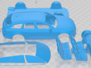 Coche Imprimible Audi A6 Avant 2012 Modelo de impresión 3D