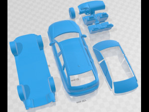 Audi A6 Avant 2012 Printable Car Modelo de impresión 3D