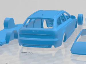 Coche Imprimible Audi A6 Avant 2012 Modelo de impresión 3D