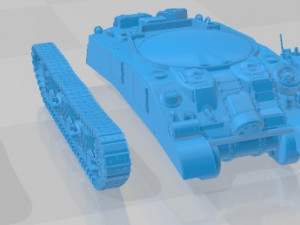 M4A2 Sherman Printable Tank 3D-Druckmodell