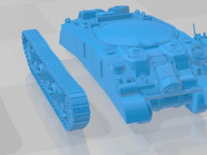 Tanque imprimible M4A2 Sherman Modelo de impresión 3D
