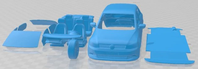 Volkswagen Gol 2012 Printable Car 3D Print Model .c4d .max .obj .3ds .fbx .stl .blend 
