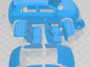 大众 Gol 2012 可打印汽车 3D 打印模型