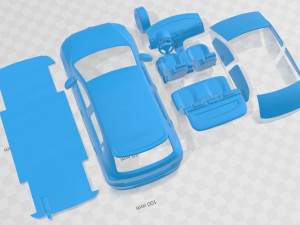 大众 Gol 2012 可打印汽车 3D 打印模型